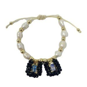 Virgen Milagrosa - Espiritu Santo Water Pearl Scapulars Black